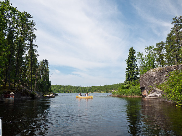 The first waterfall to Glenn Lake from Mexican Hat had plenty of smaller walleye.