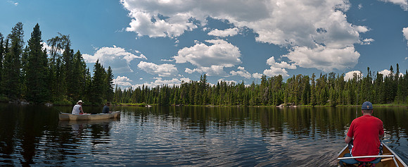 Exploring Upper Kilburn Lake.