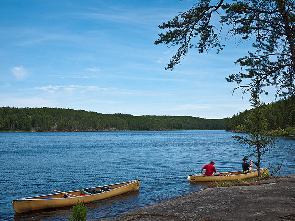 Someone's canoe ran away for a few minutes. We won't say whose it was... ;-)