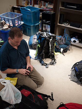 Packing up in Rod's basement. Does it fit now Hentie?