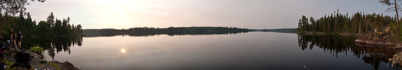 A calm evening on our first night.