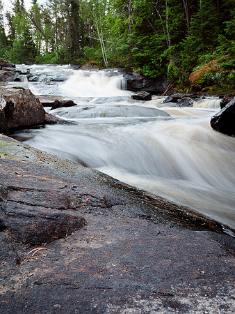 It was tough to capture the falls.