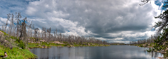 The burn area presented interesting terrain and landscapes.
