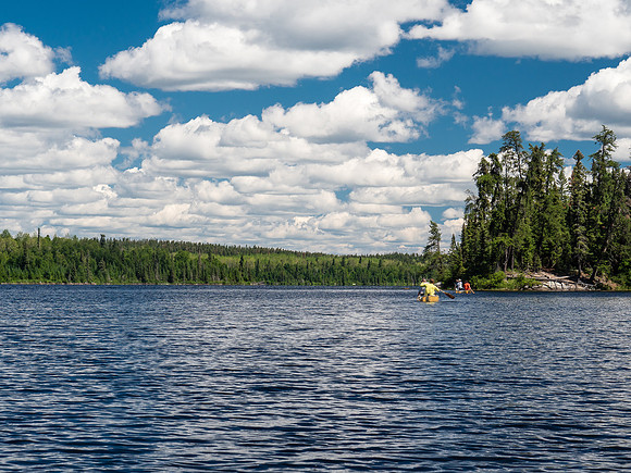 Heading to our lunch spot just past the portage into Douglas Lake.