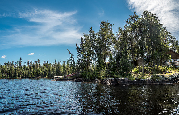 The fishing outpost on Optic Lake is part of a chain of outposts operated by Viking Outposts.