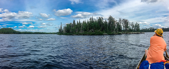Paddling on Glenn Lake.