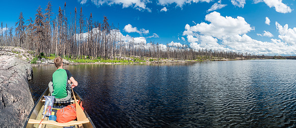 Out for a paddle and a fish.