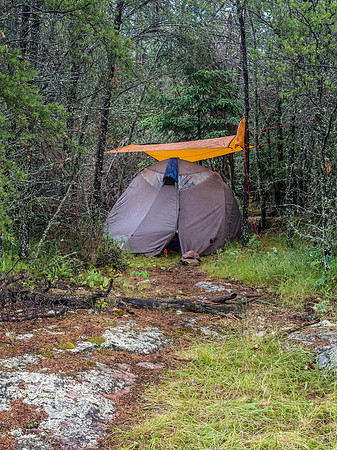 Our camp on Hansen Lake.