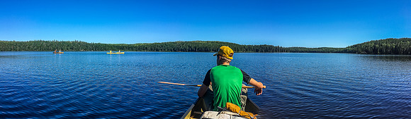 A gorgeous day on Hatchet Lake - perfect canoeing weather!