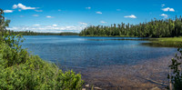 I clearly remember standing in this spot, looking at the first unnamed lake after the 350m starting portage.