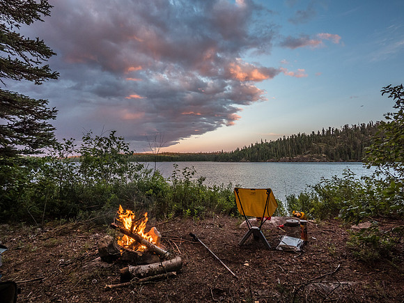 One of my favorite shots from the entire trip. This is what canoe trips are all about for me. Perfect tranquility.