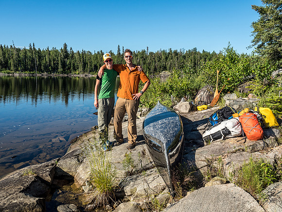 Niko and I before we head out from our Upper Hatchet camp to the Hatchet portage.