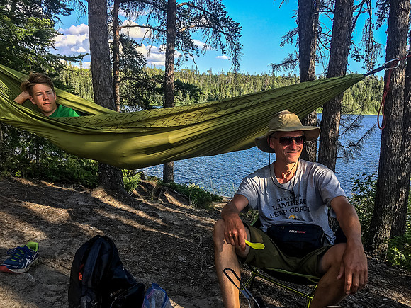 Camp on Onnie Lake.