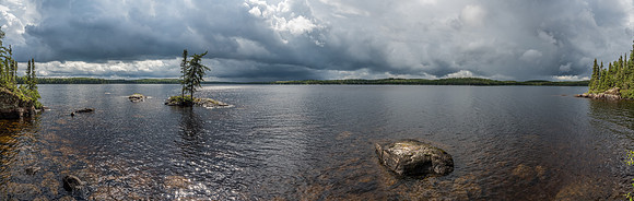 Dark skies continue to threaten our camp as we quickly continue to set it up.