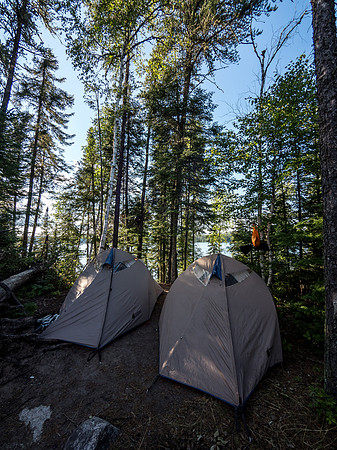 Camp on Onnie Lake.