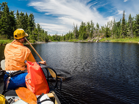 Paddling the Rostoul River.