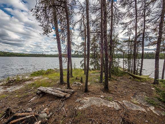 Looking south off our Middle Glenn island camp.