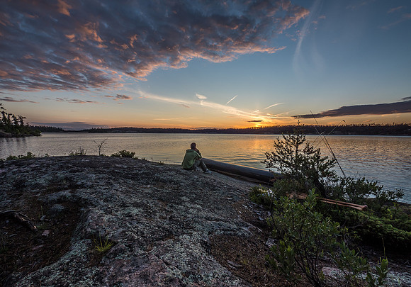 Another peaceful evening in Woodland Caribou Park.
