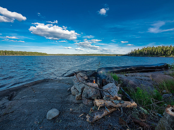 Camp on Upper Hatchet.