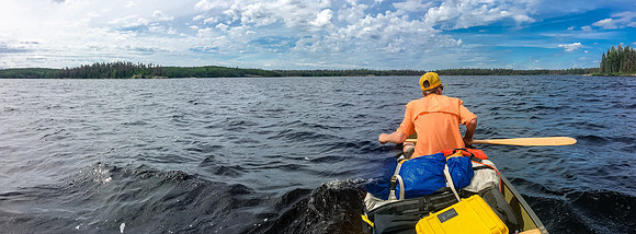 Paddling on Glenn Lake.