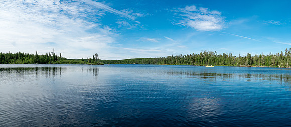 Paddling out of Telescope towards Lac Lammont and Embryo Lake.