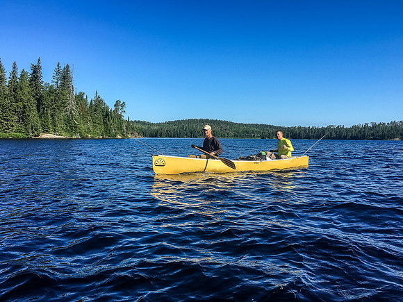 Bill and Harold on Onnie Lake.