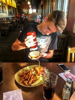 A last "good" meal before bush food for 2 weeks.