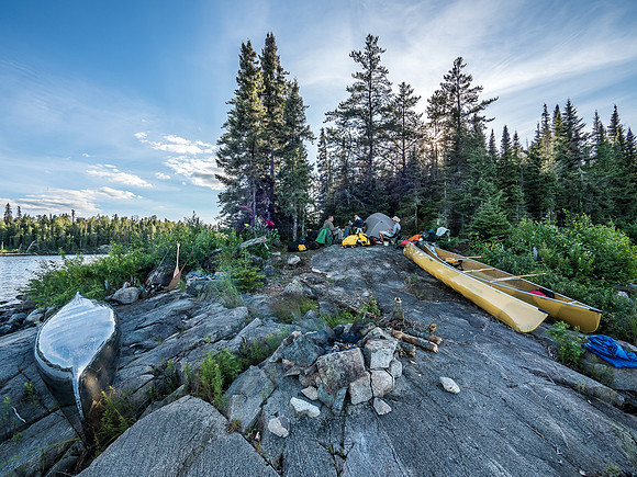 Camp on Upper Hatchet.