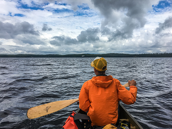 Paddling up Optic and watching a plane take off in front of us.