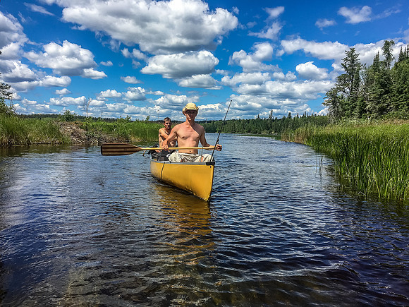 Dylan and Jon in Douglas Creek.