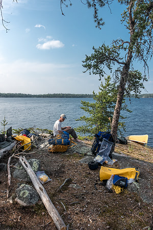 Glenn Lake peninsula camp.