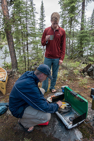 Camp on Upper Kilburn Lake.