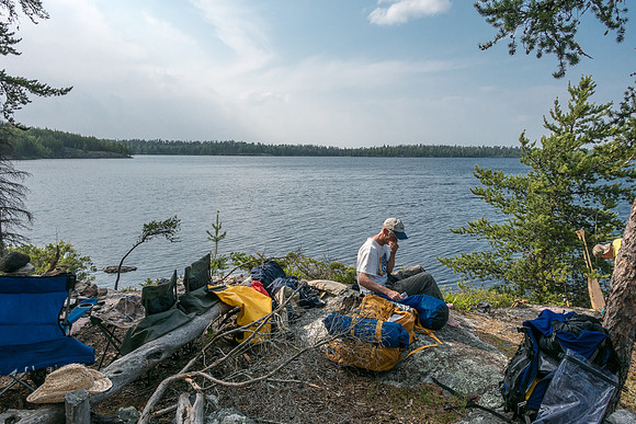 At our excellent campsite on Glen Lake - GL-C2 on my map.