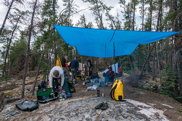 Camp on Lunch Lake.