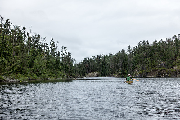 Paddling along the Sturgeon River from Upper Kilburn Lake.