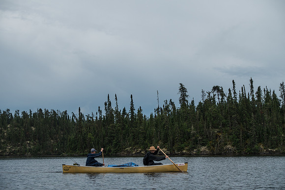 Paddling on Upper Kilburn Lake.