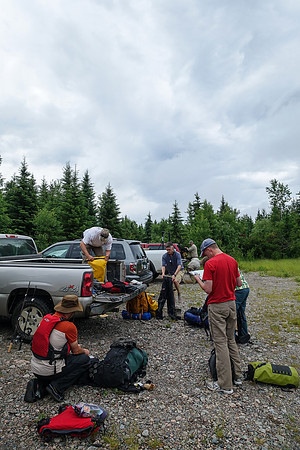 The Leano Lake parking lot.