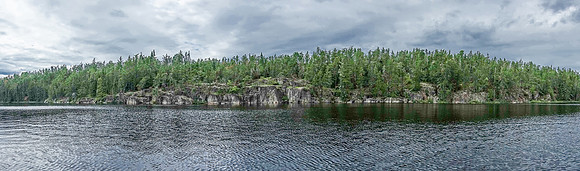 This line of cliffs has a pictograph somewhere. We couldn't find it though.