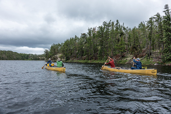 A grey morning to start our day but perfect paddling conditions and the wind wasn't a factor either.