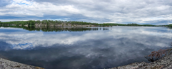 A view from our camp at "AG-C2" on Aegean Lake - one of my favorite WCPP lakes.