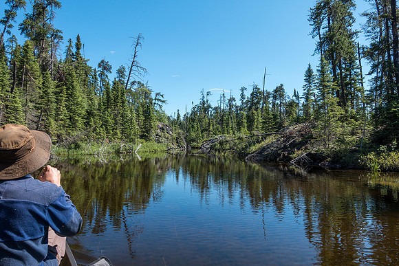 Can we paddle through here rather than portage?