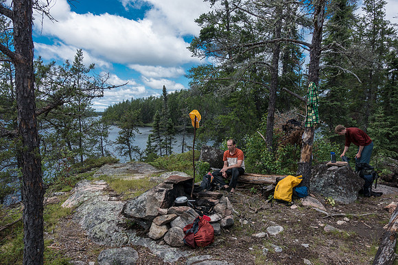 Paull Lake campsite.