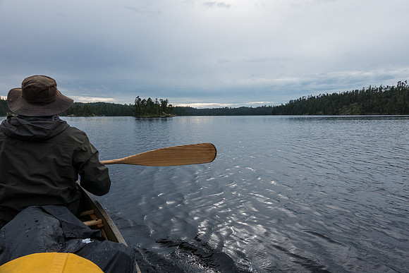 Paddling on Upper Kilburn Lake.