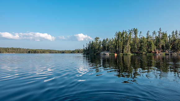 Another gorgeous morning in WCPP as we leave camp in Lunch Lake.