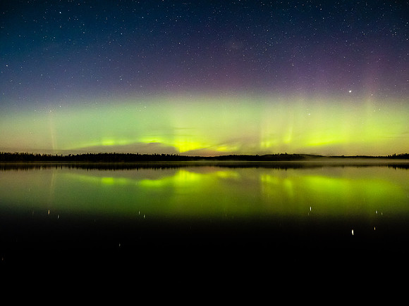 Northern Lights on Glenn Lake.
