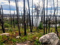 Looking back at Adventure Lake.