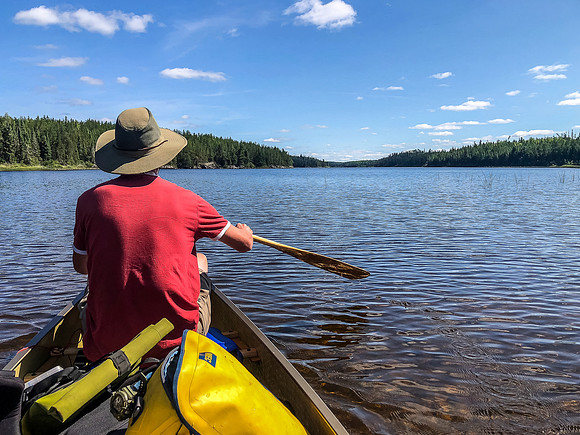 Paddling on Glenn Lake.