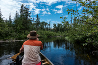 Completed the first portage, paddling down Leano Creek to the second one (120m).