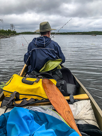 Paddling on Jigsaw Lake.
