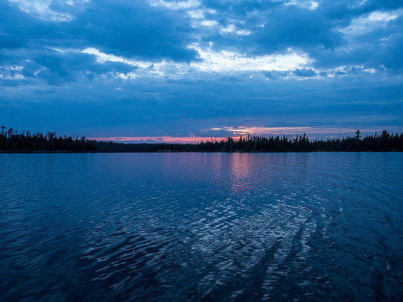 A beautiful sunset for our first evening of the trip.